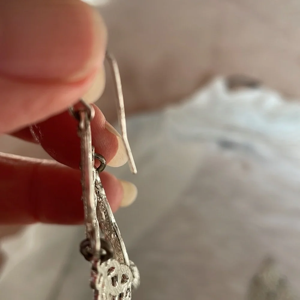 Silver Dangley Dressy Earrings